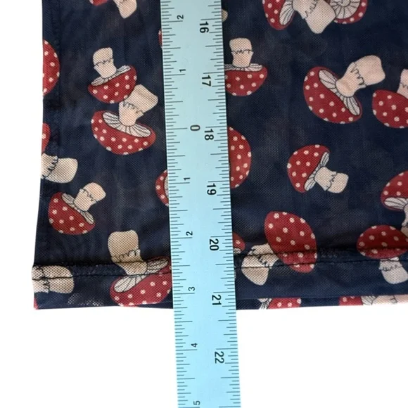 Dangerfield Mushroom Mesh Top Women’s Size 8 - Picture 15 of 16